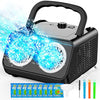 SHCKE Automatic Bubble Machine with 2 Fans,20000+ Bubbles/Min