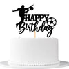 Soccer Happy Birthday Cake Topper-Happy Birthday Cake Decoration-Soccer Themed Birthday Party Cake Decoration