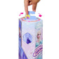 Mattel Disney Frozen Elsa Fashion Doll Set, Spin & Reveal with 11 Surprises Including 5 Accessories, 5 Stickers & Play Scene, Inspired by Disney Movie