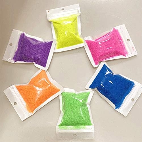 MEIEST 7 Pack Colorful Magic Sand,Amazing Hydrophobic Sand Space Sand,Never Gets Wet Sand,Play Sand Colored Sand Toys,Educational Innovations