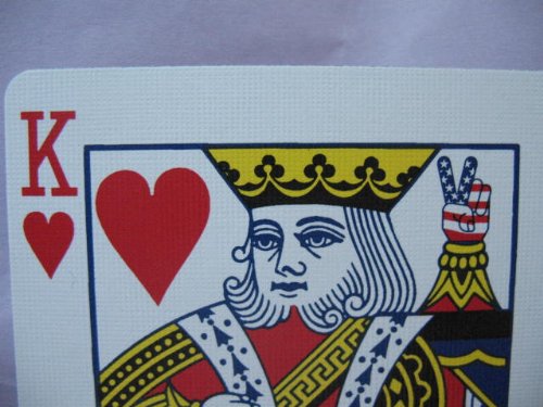 USPC Bicycle Red, White and Blue Series 2 with Rectangle Patch Design Playing Cards