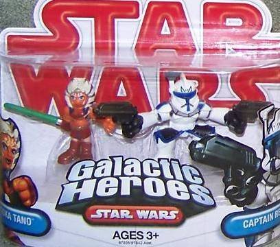 Ahsoka Tano and Captain Rex Star Wars Clone Wars Galactic Heroes