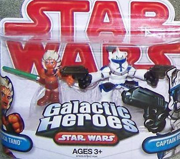Ahsoka Tano and Captain Rex Star Wars Clone Wars Galactic Heroes