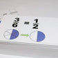 Unbranded New Beginning Graphical Fractions Simplification Math Flash Cards- W/ Pie Charts Best Buy