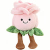 XIGUI 9 inch Rose Plush Toys Pillow Soft Plant Plush Toys for Boys and Girls Plushies for Kids A Birthday Present, a