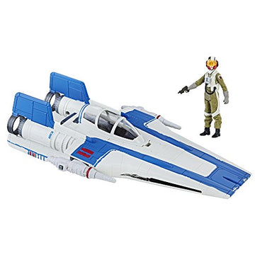 STAR WARS Force Resistance A-Wing Fighter and Resistance Pilot Tallie Figure