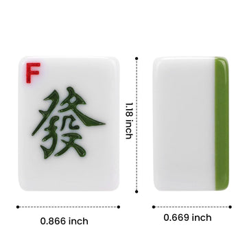 Aceshmir Mahjong Tile Set, 146pcs Chinese Mahjong Set Quality Mah Jong Tiles with Exquisite Storage Box Easy to Carry, Instructions Include Mah Jongg