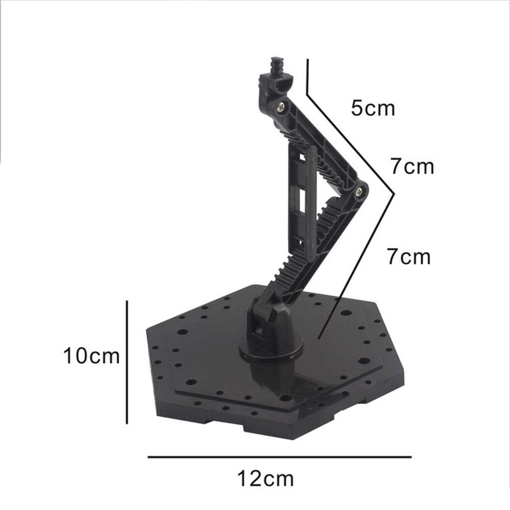 Bioristar HG RG Hobby Action Base Model Stand Hobby Display Stand Pack of 2 (1/144 Scale) (2pcs Black)
