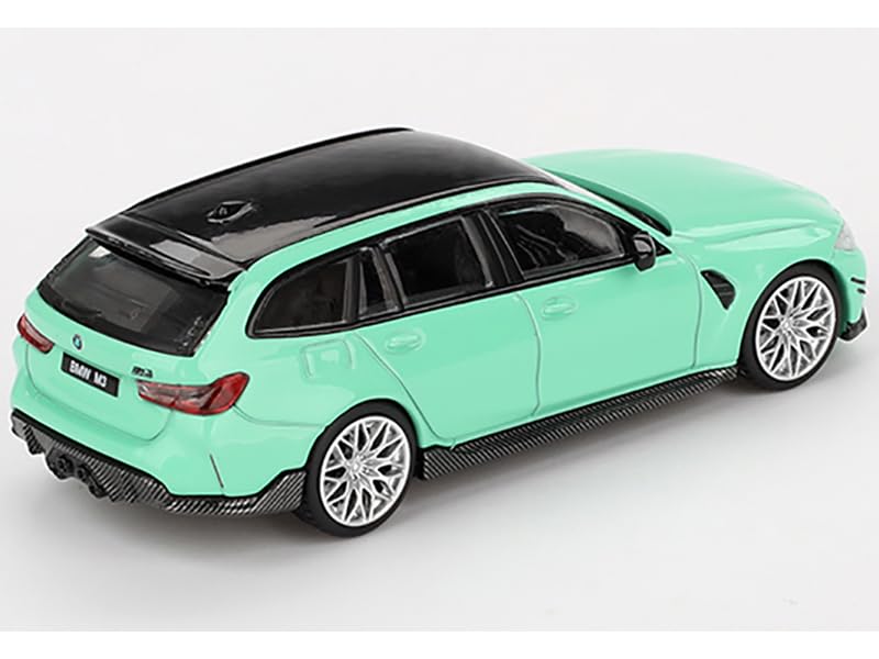 MINI GT M3 M Performance Touring Mint Green with Black Top Limited Edition 1/64 Diecast Model Car MGT00897