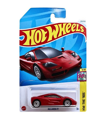 Hot Wheels McLaren F1 Red HW: The '90S 9/10, 1:64 Scale Die-Cast Car
