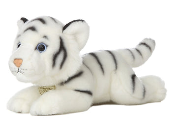 Aurora® Realistic Miyoni® White Tiger Stuffed Animal - Lifelike Details Make a Cherished Companion - Perfect for Decorating Bedrooms or Classrooms