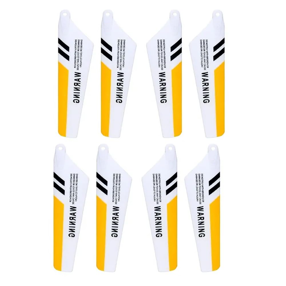 JIAFAN Propelller Blades 8pcs Yellow for Syma S107/ S107G RC Helicopter Parts