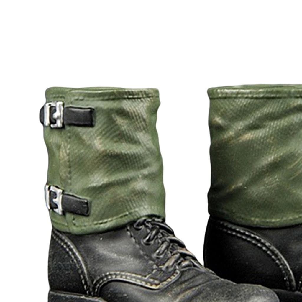DYNWAVE 1/6 Mans Shoes German Soldier Boot for 12'' Figure Male Doll Accessory