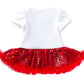 Reborn Baby Doll Clothes Outfit for 20-23 Inch Reborns Newborn Babies Matching Clothing Headband Mom Red Heart Tutu Dress Shoes Three-Piece Set