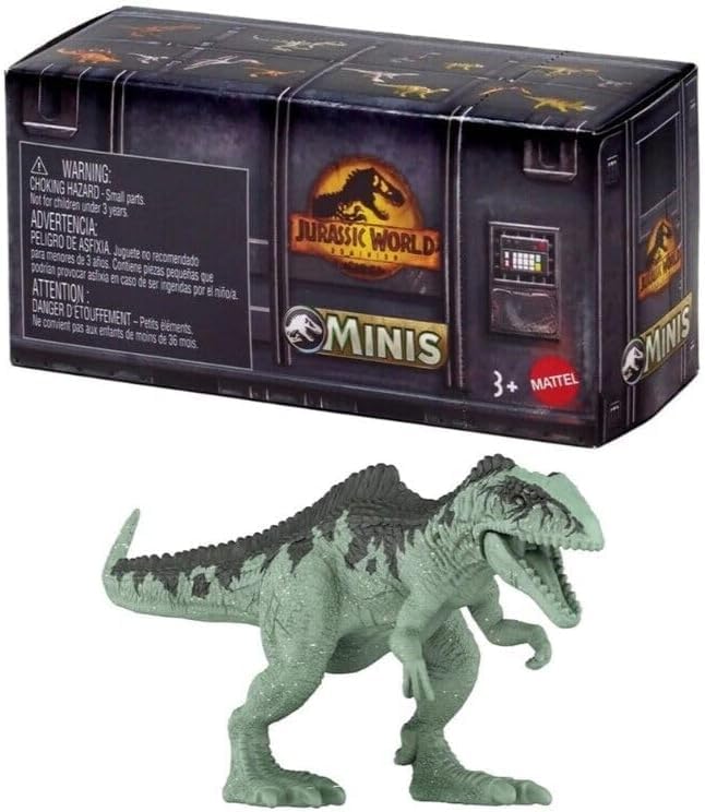 Jurassic World Dominion Minis Surprise Pack - Box of 4 Collectible Mini Dinosaurs | No Duplicates, 2? Figures - Ages 3+