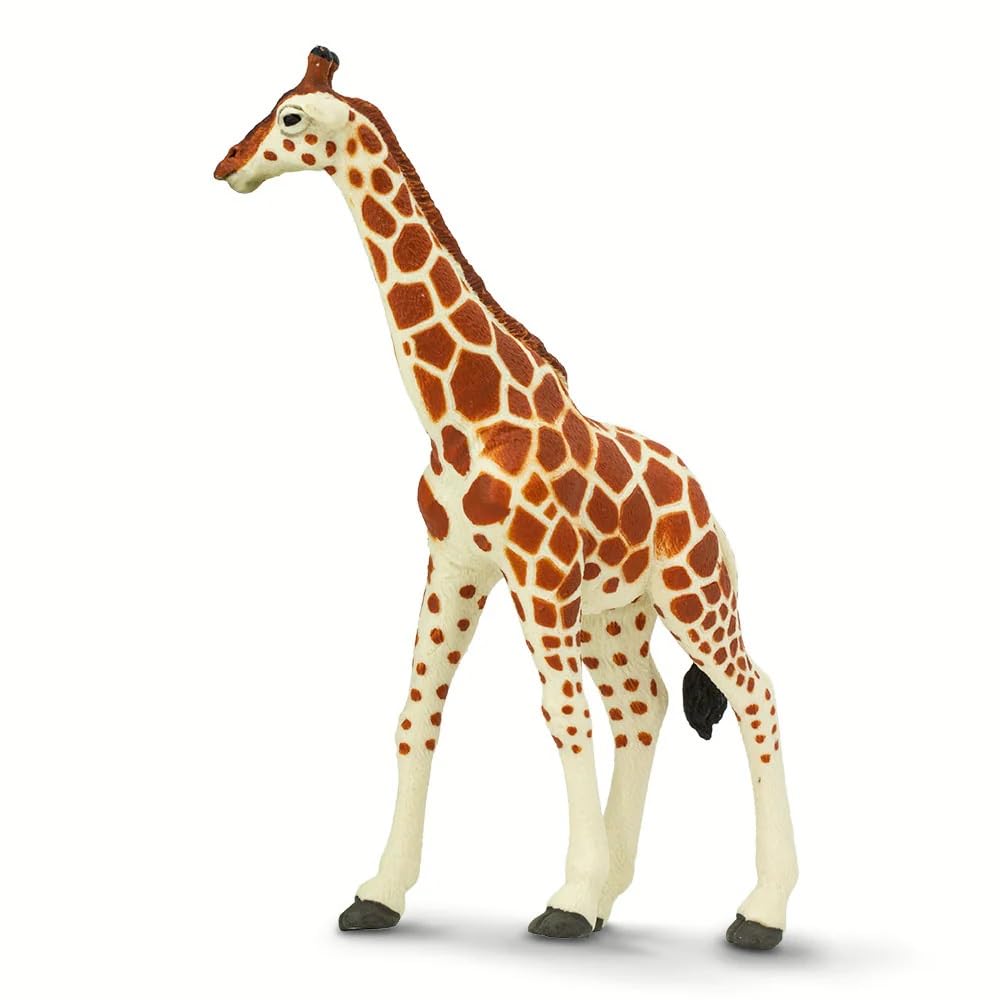 Safari Ltd. Reticulated Giraffe Figurine - Lifelike 7" Model Figure - Educational Toy for Boys, Girls, and Kids Ages 3Y+