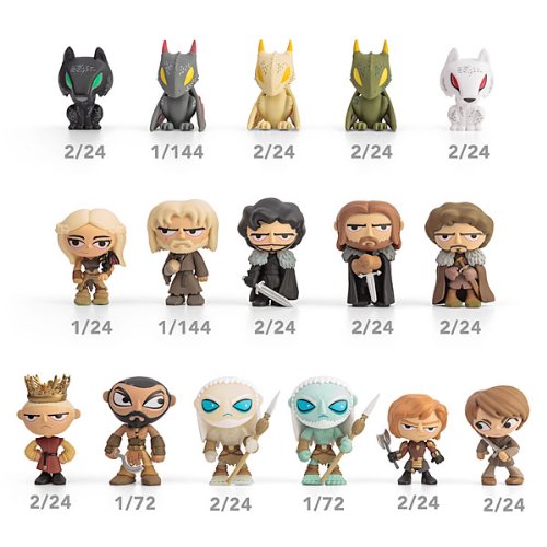 Funko Game of Thrones Mystery Minis Mini-Figure Case of 24 Blind Box Figures