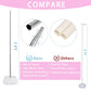 AooeDomi Metal Balloon Column Kit Set of 4, Reusable Telescopic Design with Base, Height Adjustable from 1.5 to 7 Ft, Balloon Stander for Party