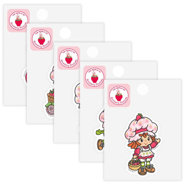 Strawberry Shortcake® 5-Pack Sticker Bundle - Waterproof Stickers for Water Bottles and Laptops