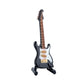 Dselvgvu Wooden Miniature Electric Guitar with Stand and Case Mini Musical Instrument Electric Guitar Replica Collectible Figurines Model Home