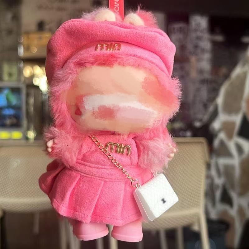 Doll Clothes for 17cm Dolls, Pink Premium Stylish Adorable Luxury Dolls Clothes Accessories ?No Doll Included?