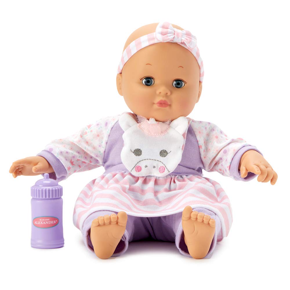 Madame Alexander, 14 Baby Cuddles Unicorn Jumper (Includes a Bottle)