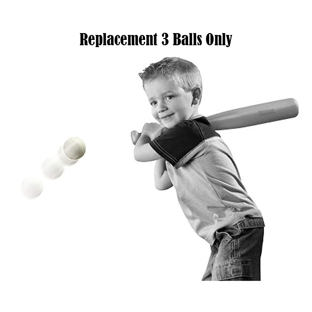 Fisher-Price Triple Hit Foam Baseball - (3pk) Replacement Balls,White
