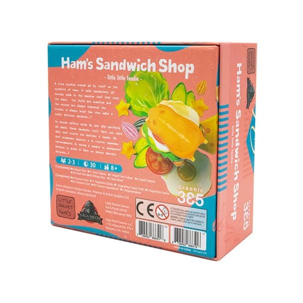 Ham's Sandwich Shop - Make Delicious Sandwiches with These Hamster Chefs who Dive into The Bread (2-3 Players)