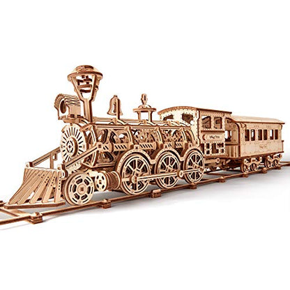 Wood Trick Toy Train Set 3D Wooden Puzzles for Adults to Build