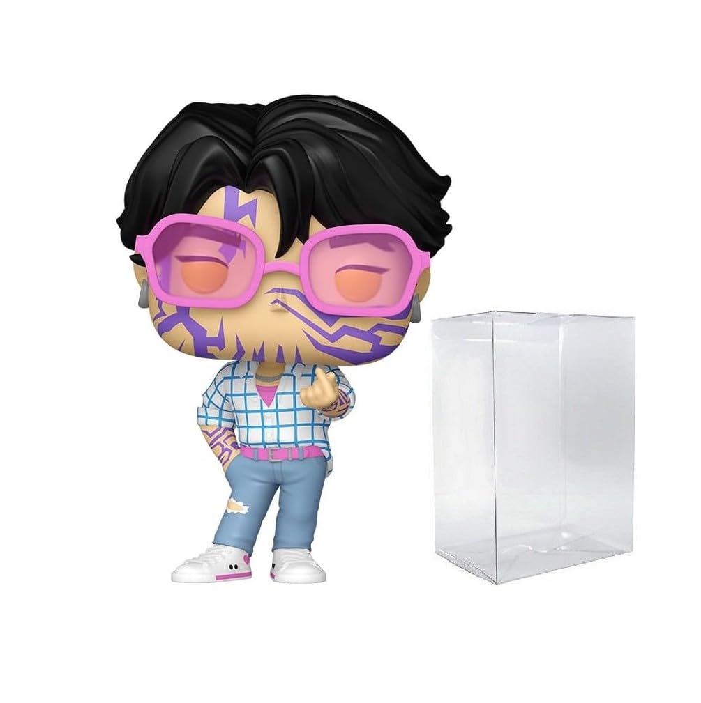 Funko Pop! Anime: Kpop Demon Hunters - Jinu Saja Boys Demon Pattern Limited Edition Chase Vinyl Figure (Bundled with Compatible Box Protector Case)