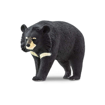 Safari Ltd. Moon Bear Figure - Realistic 4.5" Asian Black Bear Model - Educational Toy for Boys, Girls, and Kids Ages 3+