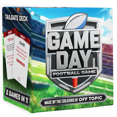 OFF TOPIC Game Day Football Card Game for Adults - Party Games for Football - 2-in-1 Adult Games