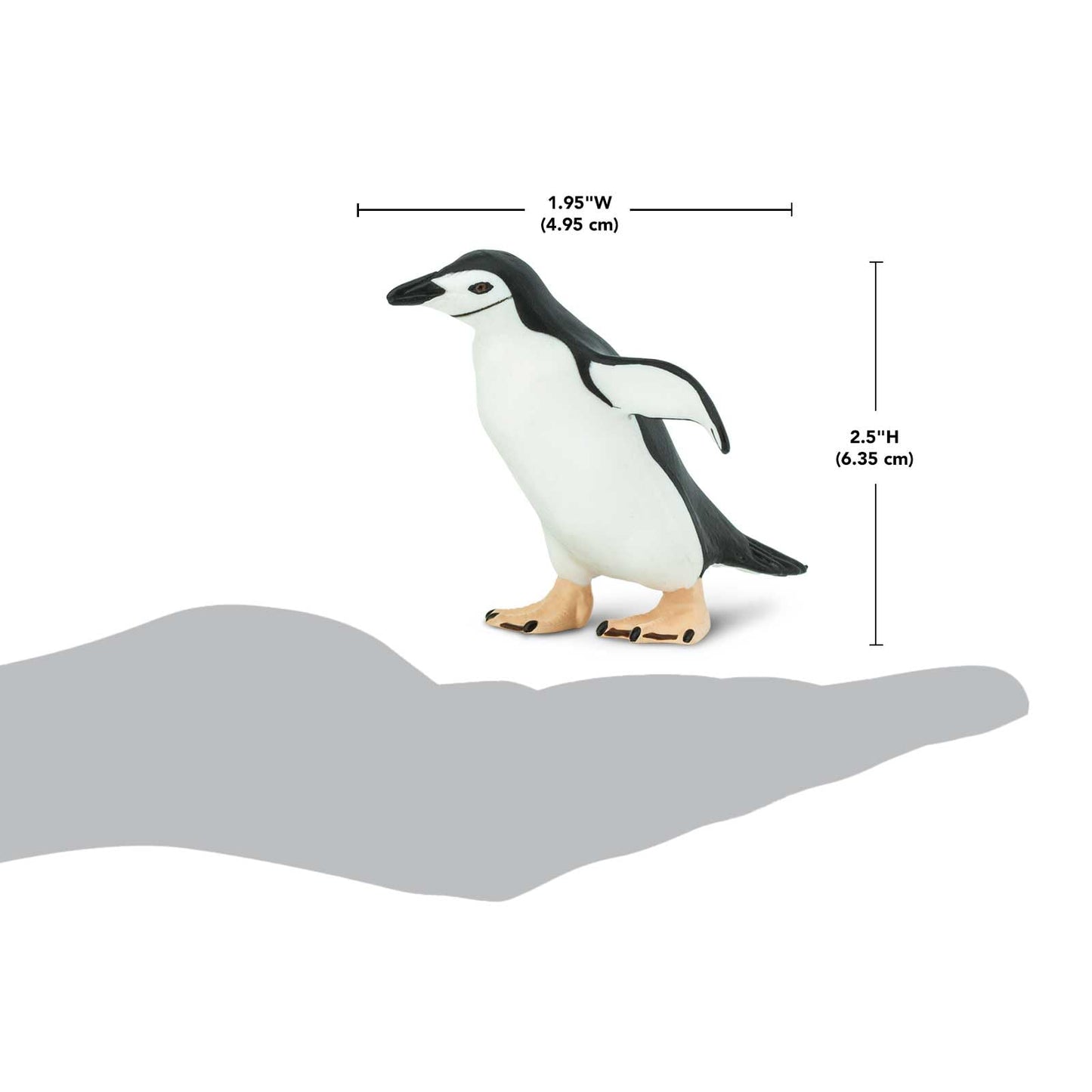 Safari Ltd. Chinstrap Penguin Figurine - Lifelike 2.93" Model Figure - Educational Toy for Boys, Girls, and Kids Ages 3+