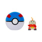 Pokémon Battle Figure Fuecoco with Clip N Go Great Ball - Official Pokemon toy figure for children 4+
