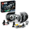 LEGO Star Wars TIE Bomber Model Building Kit, Star Wars Toy Starfighter with Gonk Droid Figure, Darth Vader Minifigure and Lightsaber, Collectible