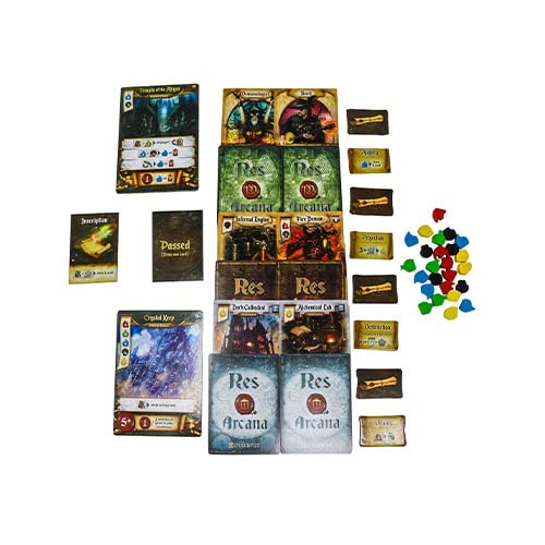 Res Arcana Lux et Tenabrae Board Game EXPANSION - Magical Fantasy Adventure Game, Strategy Game for Kids & Adults, Ages 14+, 2-5 Players, 30-60 Min