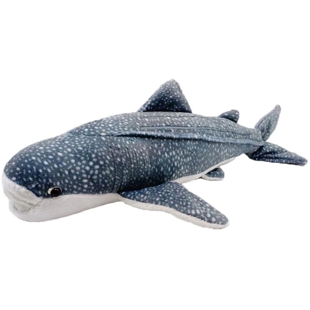 JIANEEXSQ Soft Simulation Great Whale Shark Plush Toy, Realistic Lifelike Whale Shark Stuffed Animals, Cute Ocean Sea Creatures Sharks Plush Toy Gift