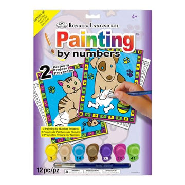 Royal Brush My First Paint by Number Kit, 8.75 by 11.375-Inch, 2/pkg