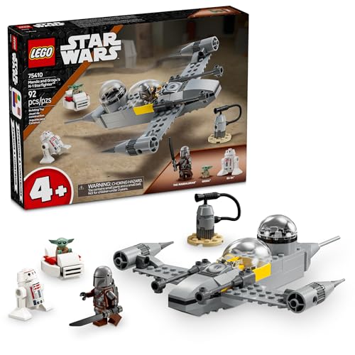 LEGO Star Wars: The Mandalorian Mando and Grogu's N-1 Starfighter Toddler Building Set - Star Wars Baby Yoda Toy for Kids, Boys & Girls, Ages 4+ -