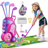 HYES Kid Golf Set, Kids Golf Club Age 3-5, Pink