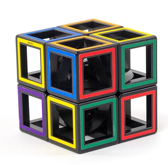 Meffert's Hollow Two by Two - The Original Transparent 2 x 2 Cube Brainteaser Puzzle - Travel Friendly Fun for Ages 9-Adult