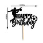 Soccer Happy Birthday Cake Topper-Happy Birthday Cake Decoration-Soccer Themed Birthday Party Cake Decoration