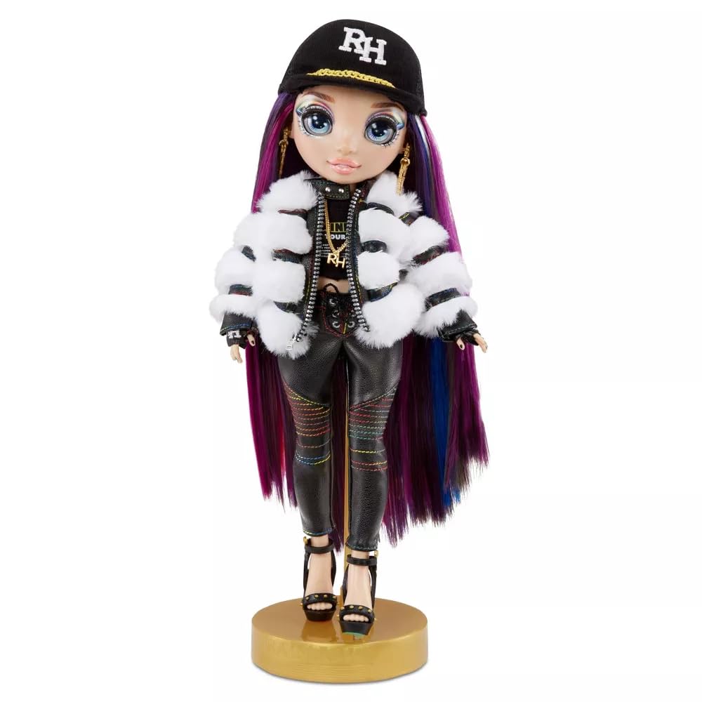 Rainbow High Rockstar Fashion Doll 2 Complete Outfits & Rockband Essentials Choose Carmen Major, Vanessa Tempo, Lyric Lucas (Lyric Lucas)