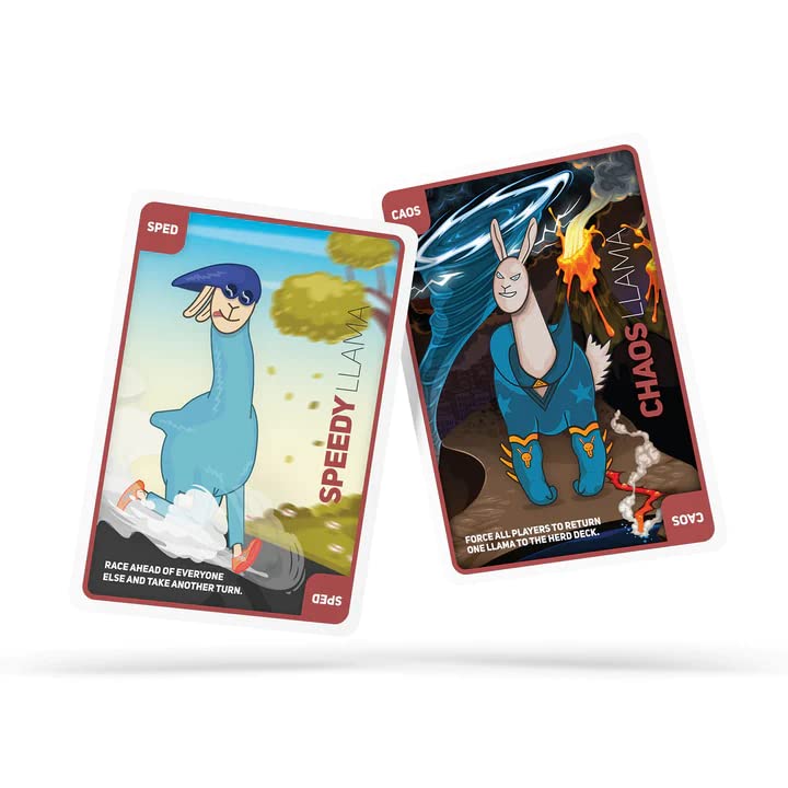 Dueling Llamas Expansion | Expansion Pack Add-On for The Original Dueling Llamas Card Game | 48 New Cards with Additional Characters and Expanded
