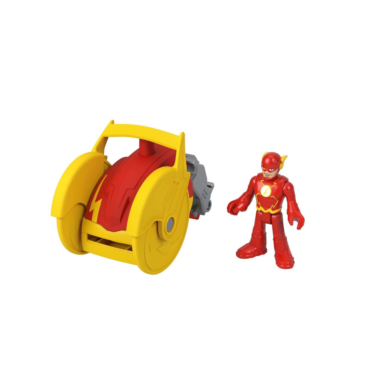 DC Super Friends Fisher-Price Imaginext, Head Shifters The Flash Figure & Speed Force Cycle Transforming Vehicle for Pretend Play