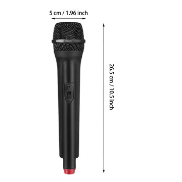 NCWIND Fake Microphone Plastic Realistic Microphone Simulate Speech Practice Prop for Karaoke Fun Stage or Costume Prop Birthday Party