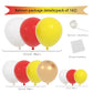 Red Yellow White Balloon Garland Arch Kit, 142PCS Yellow White and Red Balloons Metallic Gold Balloons for Crawfish Theme Birthday Wedding Engagement