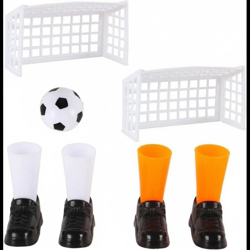 ZLmoue Finger Soccer Game Set with 2 Goals, Mini Table Football Game for Fans Club Sports Bar and Home Party