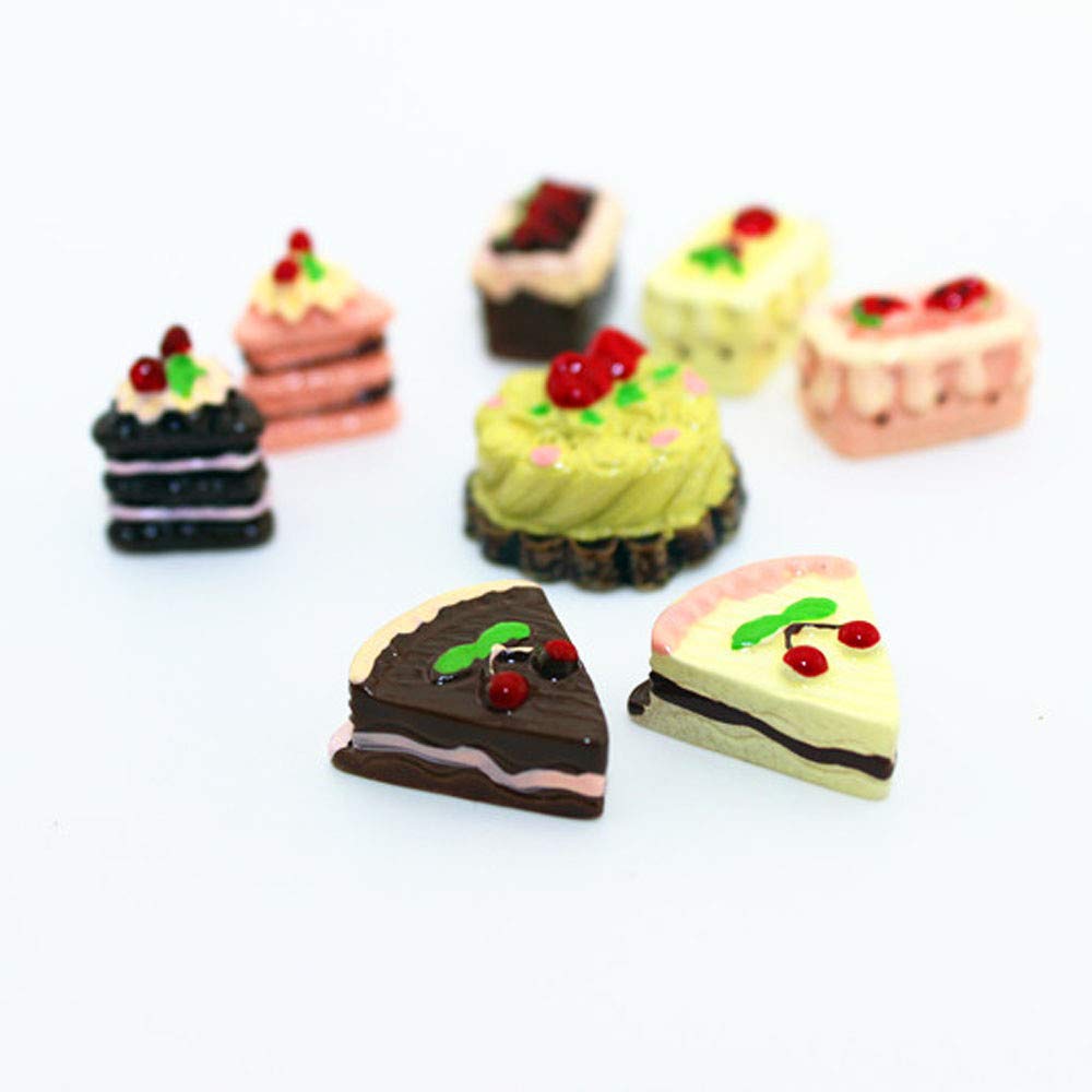 SXFSE Dollhouse Decoration Accessories,1/12 Scale Miniature Dollhouse Accessories Decoration Mini Cake
