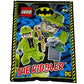 LEGO Superheroes: Riddler Minifigure (Lime Green Suit) with Crowbar and Safe